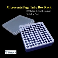 Microcentrifuge Tube Rack / Storage Box | 0.5–2ml (100 Holes) & 5ml (50 Holes) | Eppendorf / Centrif