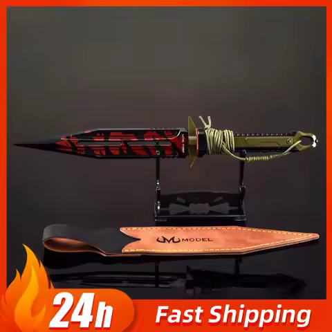 22cm Arena Breakout Game Peripherals Victory Sabre All Metal Model Knife Sword Cosplay Prop Ornament