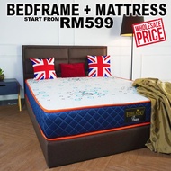 BUMBUMBEE QUEEN BEDFRAME WITH MATTRESS KATIL DENGAN TILAM PENANG KEDAH PALING MURAH DAN BERBALOI Que