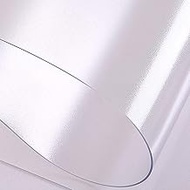 Heavy-Duty Pvc Table Cloth,3 MM Thick Oval Clear Table Cover Protector,Non-Slip Matte Tablecloth Pro