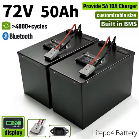 Chi Neng-72V 50Ah Lifepo4 Lithium Battery Pack High Capacity for 3000W 5000W 8000W Electric Motorcyc