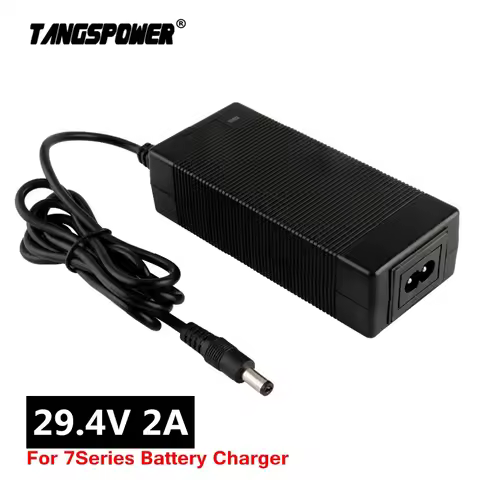63W 29.4V 2A Lithium Battery Charger For 24V 25.2V 25.9V 7Series Li-ion Battery Charger Silent Charg