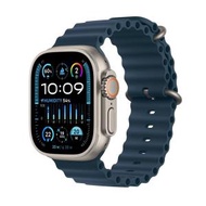 Apple Watch Ultra 2 (GPS + 流動網絡) | 49 毫米鈦金屬錶殼 | 藍色海洋錶帶