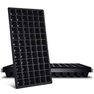 HAPPY TIME-10 Pack Seed Tray 72 Cell Seedling Trays with Drain Holes Reusable Seed Kit Mini Propagat