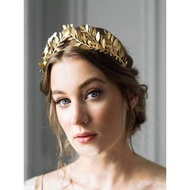 Retro Leaf Laurel Headband Female Virgin Buck Color Crown Bridal Headband Greek Headwear WV7Z
