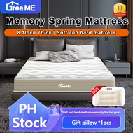 （COD) DreaMe 8.5 inch 10 Years Warranty Memory Spring Mattress Medium Hardness Bedding  Mattress