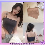 •GUMMY• BR771 Tanktop Bra Fashion Tank top Slayer Vest Scraf Wire Free Sexy Women's Underwear
