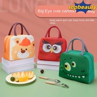 TOPBEAUTY Insulated Lunch Box Bags, Thermal Bag Non-woven Fabric Cartoon Lunch Bag, Portable Lunch Box Accessories Tote Food Small Cooler Bag