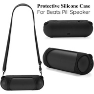 Silicone Case for Beats Pill (2024) Speaker,Travel Silicone Protective Cover with Shoulder Strap for