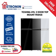 Climate Voucher Eligible* Toshiba GR-RT559WE 411L Top Mounted Fridge GR-RT559WE-PMX(06S) | PMX(21S) 
