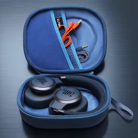 LTGEM EVA Hard Case for JBL Live 770NC/660NC/650BT/460NC and JBL Tune 770NC/710BT/520BT/500/Tour One