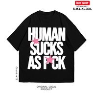 Boxy Oversize T-Shirt Genesis - HUMAN SUCKS