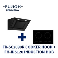 FUJIOH FR-SC2090R Inclined Cooker Hood (Recycling) and FH-ID5120 Induction Hob with 2 Zones