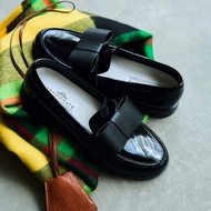 DECO (黑色) PVC 樂福鞋 / 雨鞋 蝴蝶結樂福鞋