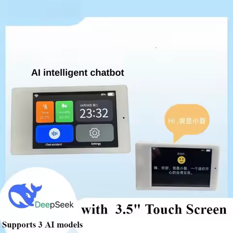 XIAOZHI AI Chatbot Educational Companion for Kids - 3.5" Touch Screen Interactive Learning Robot wit