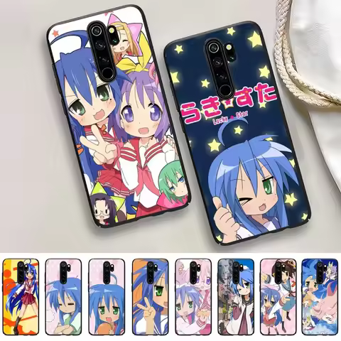 Japan Anime Girl Lucky Star Phone Case For Redmi 5 6 7 8 9 10 plus pro 6 7 8 9 A GO K20 K30 K40 pro 