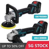 2 In 1 588VF Brushless Angle Grinder6 Speed Car Polisher Cordless Electric Angle Grinder Grinding Ma