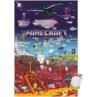 Minecraft World Beyond Wall Poster Poster & Mount Bundle Dance Art 0529