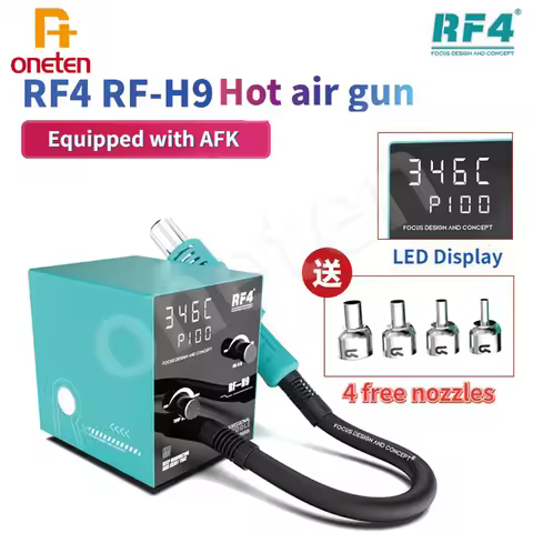 RF4 RF-H9 Intelligent Hot Air Soldering Station with Digital Display 1000W For Mobile Phone PCB Chip