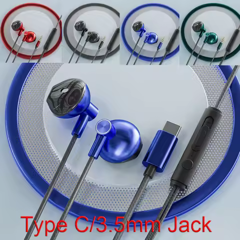 Original Headphones For Xiaomi Mi 13 12 Type C Wired Earphones Redmi Note 9 10 11 POCO X5 Pro Earbud