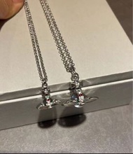 Vivienne Westwood 西太后中古透明球orb立體土星項鍊 小號/中號