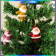 POP 6pcs Santa Claus Decorations Mini Hanging Santa for Tabletop Christmas Trees