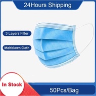 [READY STOCK ] 50pcs 3ply Face Mask Disposable Mask