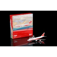 B551703P Alloy Collectible Plane Gift HX Models 1:400 Trans World Airlines Boeing B747-100 Diecast A