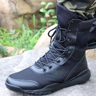 Combat Shoes Men Summer Combat Boots Ultra-Light Breathable High-Top Security cqb Security Boots Sid