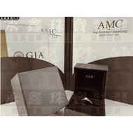 AMC GIA Natural Diamond Ring 0.33 Ct/I/VVS2/3EX 18K n1311