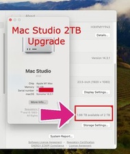 Mac Studio 2TB SSD Upgrade 升級服務