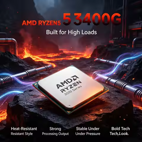 AMD Ryzen 5 3400G Processor R5 3400G 4.2GHz 4-Core 8-Thread AM4 CPU L3 Cache 8M Desktop Gaming CPU