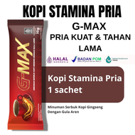 Kemasan 1 Sachet G MAX Kopi Ginseng Kopi Stamina Kuat PRIA BPOM HALAL