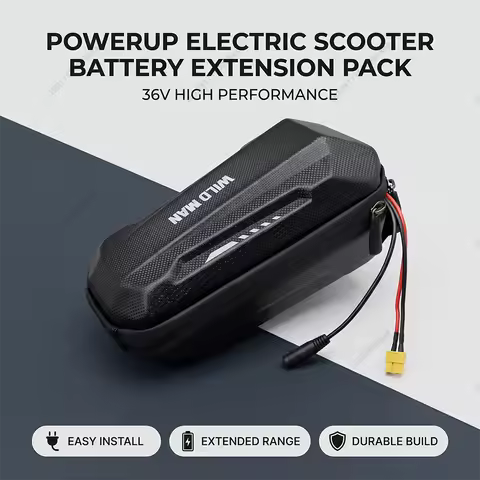 36V Li-ion External Battery Pack for Xiaomi M365 Pro 2 1S Scooter, 4.4Ah 8Ah 12Ah Parallel Expansion