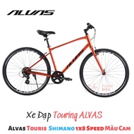 Xe Đạp Touring ALVAS TOURIST Khung Hợp Kim Nhôm 1x8 Tốc Độ Bộ Truyền Động Shimano Altus Phanh V Màu 