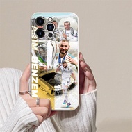 Real Madrid BBC combination Karim Benzema Phone case for iPhone 15promax 14 pro max 13 12  11 16 sil
