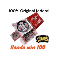 Gear set gear set honda win win100 Original federal 14T 41T