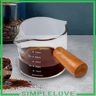 [Simple] Espresso Measuring Glass Jug Cup Measuring Pitcher Accurate Scale