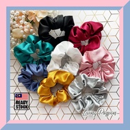 Ins Style Korean Fashion Silk Elastic Scrunchies Women Girl Hair Tie Hair Accessories Hair Band Geta