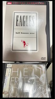 Eagles Hell Freezes Over DVD-Video 1994年美版 dts Dolby Surround Sound極靚 聲靚畫金碟（DVD 碟 99%新，紙套 98%新）+ Eagles Hell Freezes Over 2011年 日本版 極靚聲 SHMCD (高音質CD,可以在任何CD機播放）全新未開封完美收藏