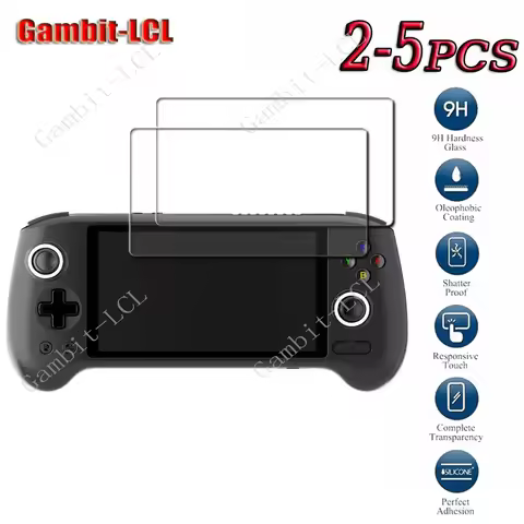 2-5PCS 9H HD Original Tempered Glass For RG556 5.48 Inch Player Games ON ANBERNIC ANBERNICRG556 Scre