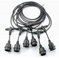 Dây đèn trang trí ngoài trời chống nước 10m 15 đui 5m 10 đui 10m 20 chui