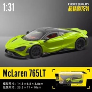 CCA Officially Licensed 1:31 Scale McLaren 765LT Diecast Alloy Model Car with Sound Light and Pull-B