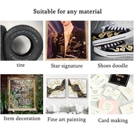 QUICKSHP Tyno Permanent Marker Metallic Chrome Gold Silver 1.5mm 4 PCS - GN550| |