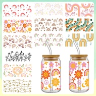 9.45*4.33in Uv Dtf Cup Wrap Rub On Transfers Stickers Labels Stickers Labels For Bottles