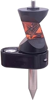 New Mini 360 Degree Prism Mini Pole and Bubble for Swiss Type Total Station, 360 Prism, Mini Pole, T