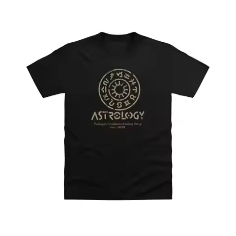 Essential T Shirt Cotton Men Korean Style OversizedAstrology T shirt