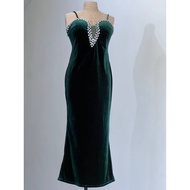 Enchanted Emerald Green Jewel Dress For Women