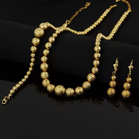 Ethiopia Bead Set 3 Piece Set Africa/Arab/Middle East/Gift Bestselling Necklace and Bracelet with Ba