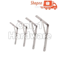 PAIR STAINLESS STEEL L BRACKET PACK L BRACKET STAINLESS STEEL SHELF SUPPORT CORNER ANGLE SHELVES BRA